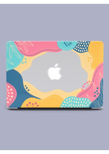 Macbook Air (M2-M3) Kılıf 13.6 Inç A2681-A3113 2022/2024 Şeffaf Sert Kapak Koruma Macos-22 Soft Pembe, Turkuaz, Lacivert