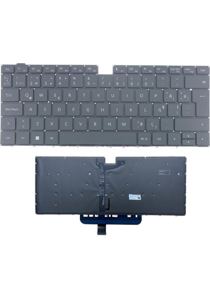 Huawei D15 Amd R5 2020 Notebook Klavyesi - Siyah - Tr - Işıklı