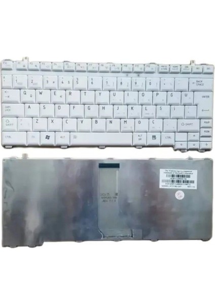 Toshiba Satellite U500-1EX U500-1GC Notebook Klavyesi - Beyaz Tr