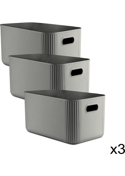 3 Adet Gri 21LT Organizer Kutu 241825 fiyatları