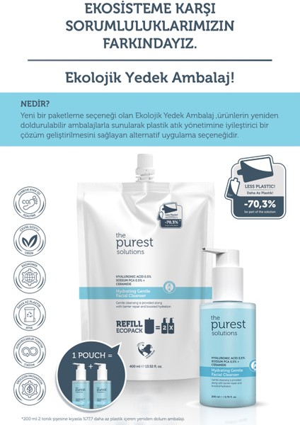 The Purest Solution - Hydrating Gentle Facial Cleanser Refıll