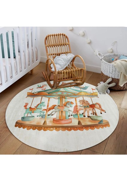 Mars 228 Atlı Karınca Temalı Pastel Tonlarda Bebek Çocuk Odası Halısı fiyatları