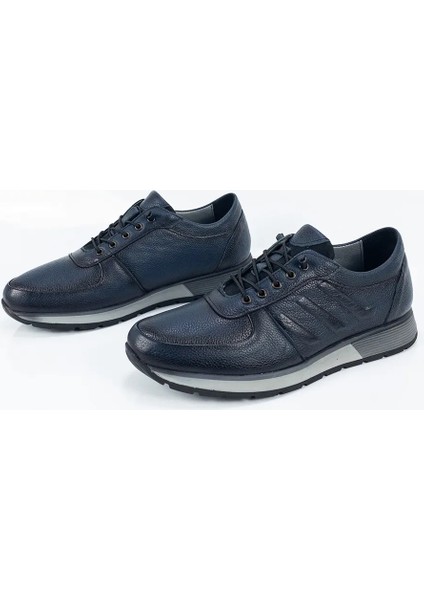 Erkek Lacivert Topuk Için Özel Ortopedik Lastikli Casual Ayakkabı fiyatları