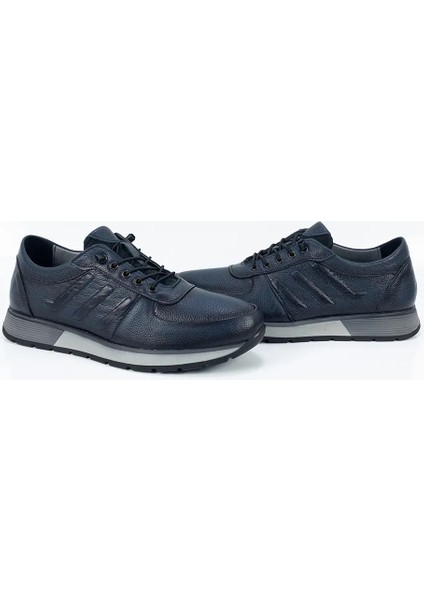 Erkek Lacivert Topuk Için Özel Ortopedik Lastikli Casual Ayakkabı fırsatları