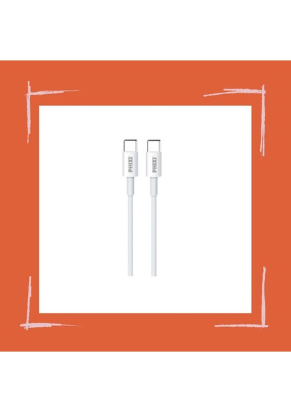 Basic CB412T 5.0A Type-C To Type-C USB Şarj Kablosu – Hızlı ve Dayanıklı Şarj Çözümü