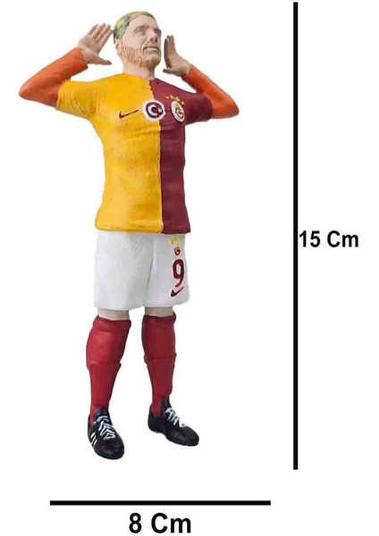 Golcü Mauro Icrdi 15 cm Figür Büst Heykel 12 K Reçine Detaylı El Boyaması