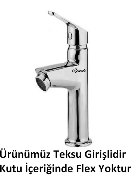 Lavabo Bataryası Tek Su Girişli Krom 020049-1