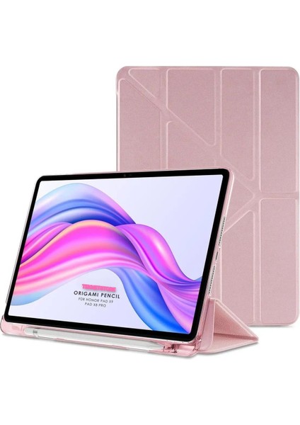 Honor Pad X9 11.5'' Inç 2023 Tablet Uyumlu Kılıf Katlanır Kalemlikli Standlı Uyku Modlu Akıllı Kapak