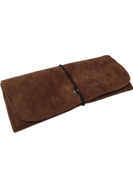 Kahverengi Süet Tütün Kesesi Çantası Tütünlük PZ68