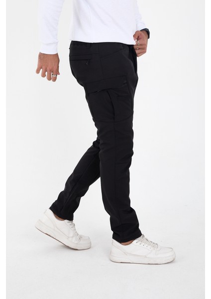 CAMP592 Outdoor Softshell Su Ve Rüzgara içi Polarlı Kışlık Erkek Taktik Pantolon