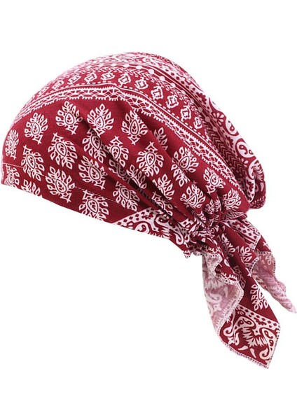 Kadın Kemoterapi Beanie Başı Eşarp Şapkası, Kırmızı Beden Için (Yurt Dışından) fiyatları
