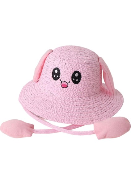 Tavşan Kulak Güneşi Hasır Şapka Balıkçı Kapakları Bahar Pembesi Için Güneş Şapkası Güneş Kremi Şapkası (Yurt Dışından) fiyatları