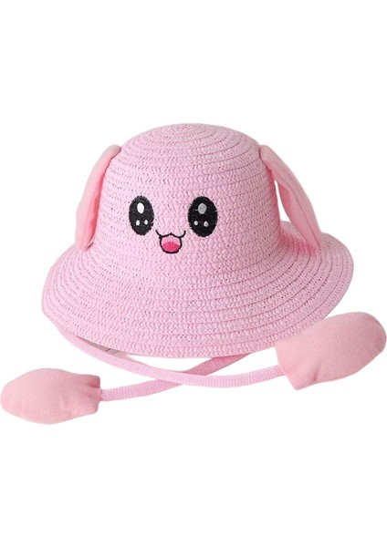 Tavşan Kulak Güneşi Hasır Şapka Balıkçı Kapakları Bahar Pembesi Için Güneş Şapkası Güneş Kremi Şapkası (Yurt Dışından) modelleri