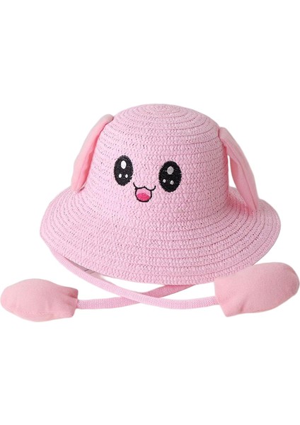 Tavşan Kulak Güneşi Hasır Şapka Balıkçı Kapakları Bahar Pembesi Için Güneş Şapkası Güneş Kremi Şapkası (Yurt Dışından) fırsatları