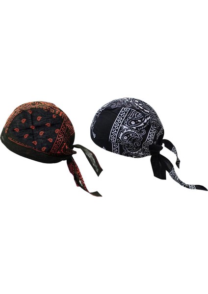 Korsan Şapkalar Bandana Beanie Balıkçılık Için Rüzgar Geçirmez Siyah Çiçek (Yurt Dışından)