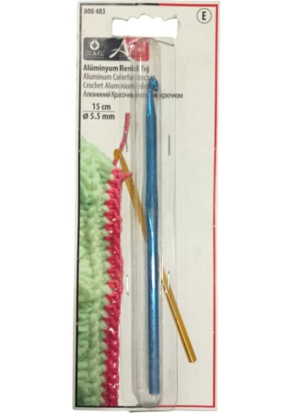 Alüminyum Renkli Tığ 15 cm 5.5 mm 800 483