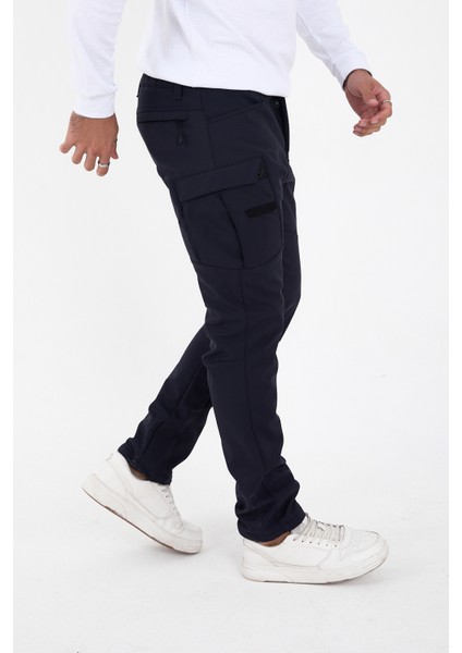 CAMP592 Outdoor Softshell Su Ve Rüzgara içi Polarlı Kışlık Erkek Taktik Pantolon