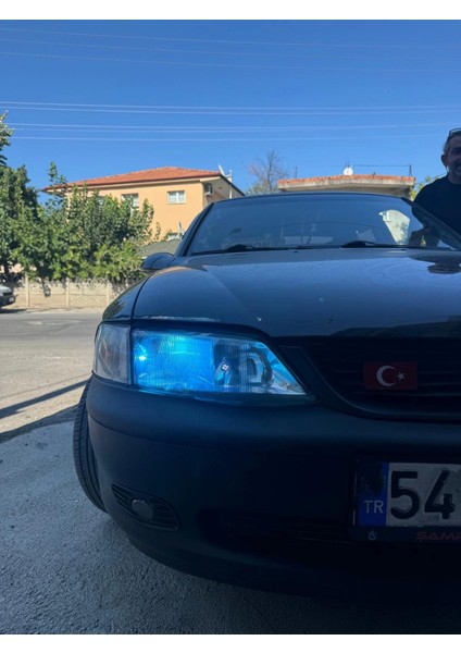 Ekt 3 Renk Buz Mavi+Beyaz+Limon Sarı Çakarlı H3 LED Far Ampulu