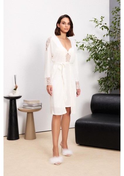 Ekru 6'lı Modal Gecelik Sabahlık Çeyiz Seti 5000 fiyatları