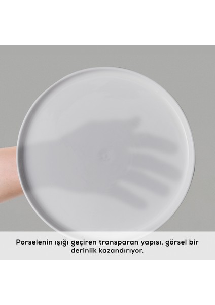 Forever Bone Bomo 22 Parça 6 Kişilik Kahvaltı Seti Beyaz