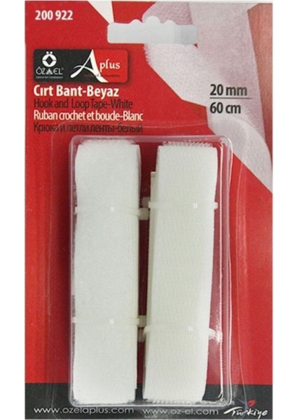 Beyaz Cırtbant 20 mm 60 cm 200 922