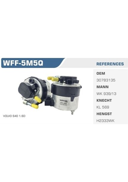 WFF-5M5Q Mazot Filtresi Fiesta Vı Focus Iı C-Max 1.6 Tdcı Kolı: 50 Ad