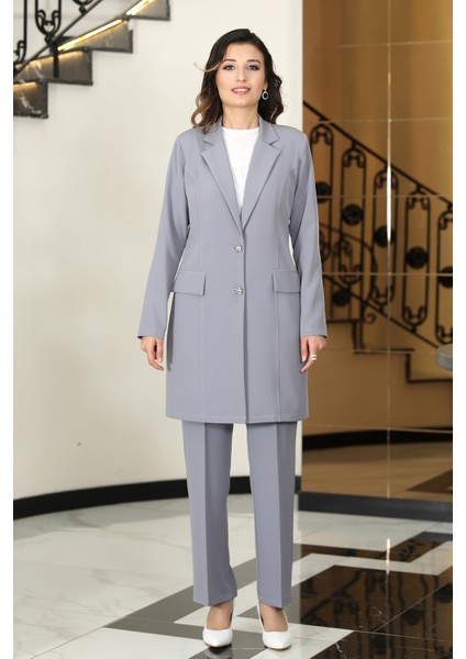 Kadın Mono Yakla Ceket Takım Elbise