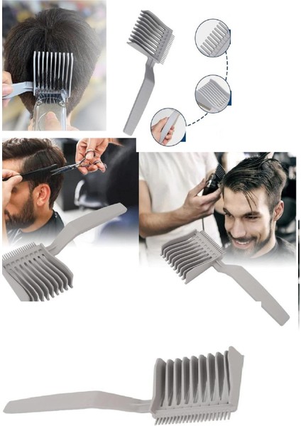 Düzgün Saç Kesim Tarağı – Saç Kesimi Şekillendirici Çift Taraflı Çizgi Toplayıcı Kesim Tarağı