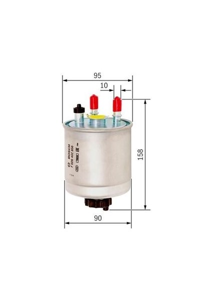 F026402856 Mazot Filtresi Kangoo Iıı Laguna Iıı Latitude Twingo Clio 1.5dcı 2.0dcı 08- 164001137R