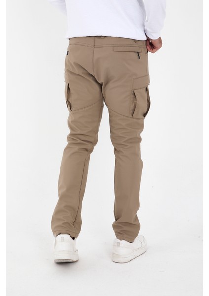 CAMP592 Outdoor Softshell Su Ve Rüzgara Dayanıklı içi Polarlı Kışlık Erkek Taktik Pantolon