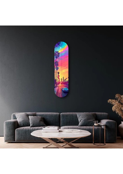 Kaliforniya Skate Board Kay Kay Cam Duvar Tabloları