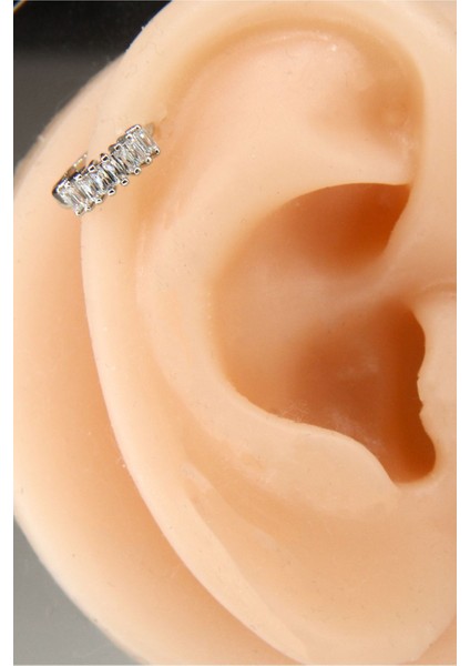 Gümüş Renk 6 mm Halka Piercing Tragus