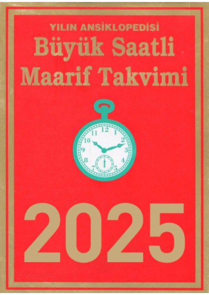 2025 Saatli Maarif Duvar Takvimi Büyük Boy