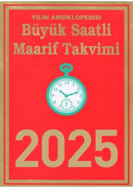 Eminönü Gezgini 2025 Saatli Maarif Duvar Takvimi Büyük Boy