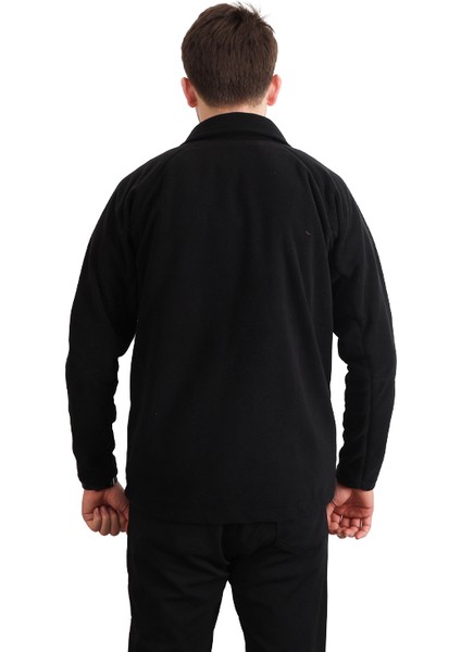 Erkek Siyah Polar - Reglan Kol - Zenobya modelleri