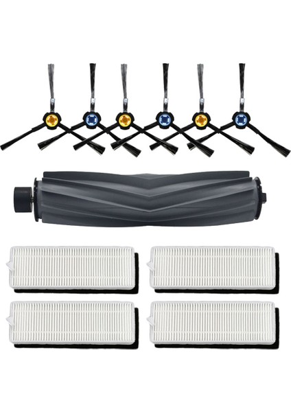 Yan Fırça Hepa Filtre Ana Fırça Yedek Aksesuarlar Chuwi Ilife A7 A9S Elektrikli Robot Temizleyici (Yurt Dışından)