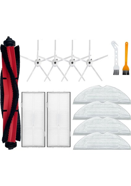 Xiaomi Roborock S7 Maxv / S7 Maxv Plus / S7 Maxv Ultra / G10S Vakum Ana Tarafı Kendi Kendini Temizleyen Fırça Hepa Filtre Paspas (Yurt Dışından)