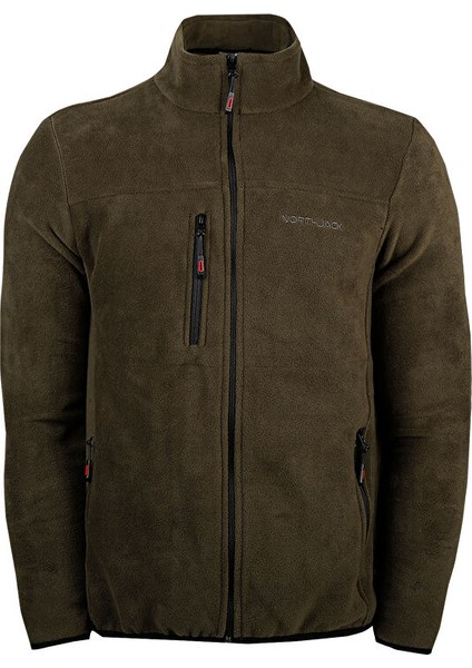 Himalaya Yesil Polar Ceket Erkek Günlük Polar Ceket NJ2001-301 Haki