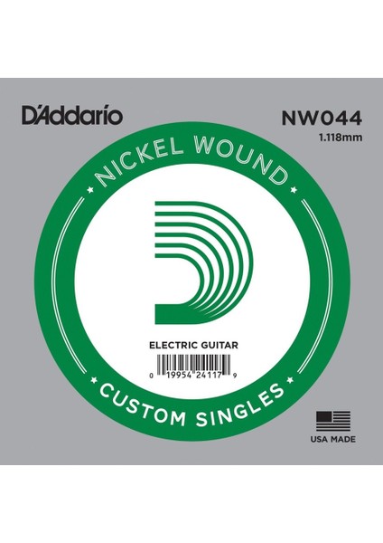 Daddario NW044 Elektro ve Akustik Gitar Tek Tel