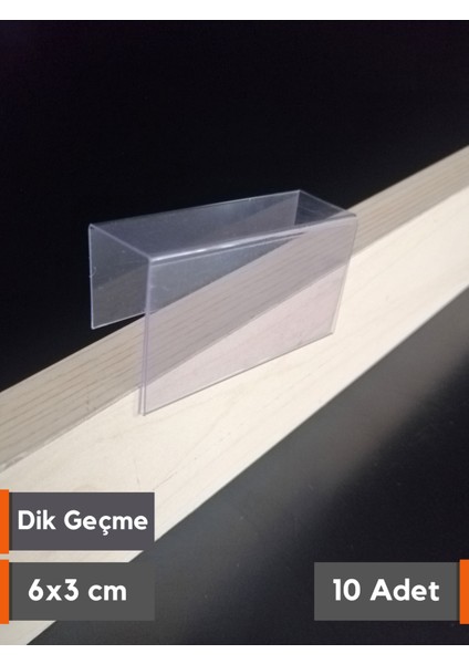 Pvc Şeffaf Etiketlik Isimlik Ahşap Raflar Dik Geçmeli ETIKETLIK18-20 mm Kalınlıklar Için Dik Takmalı Etiketlik Plastik Kart Koyma Cebi