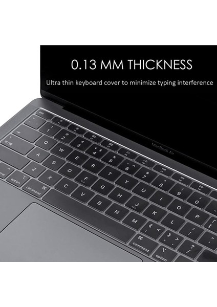 Macbook Pro 14 Inç M3/m3 Pro/m3 Max A2992 A2918 Uyumlu Türkçe Q Klavye Slim Klavye Koruyucu Kılıf