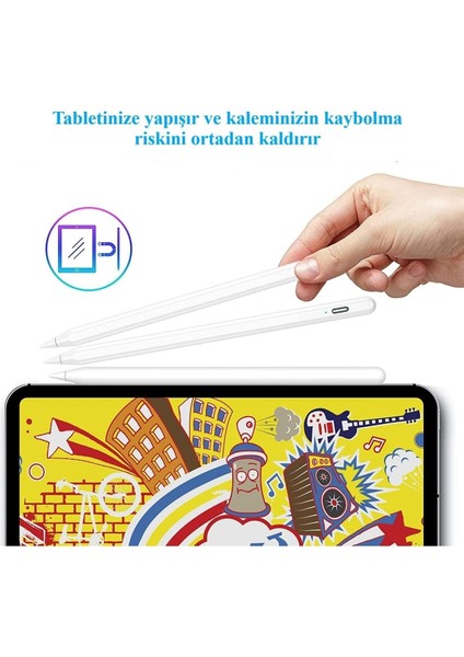 Apple Ipad 10. Nesil 10.9 Inç 2022 Stylus Yazım Çizim Için Avuç Içi Reddetmeli Dokunmatik Kalem