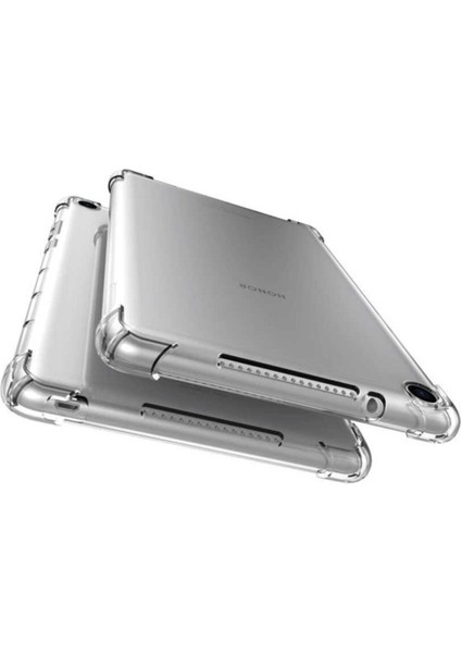 Apple Ipad 8. ve 9.nesil 10.2 Inç Uyumlu Şeffaf Nitro Anti Shock Silikon Tablet Kılıfı
