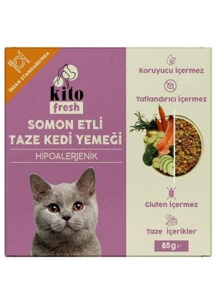 Fresh Kuzu Etli Hipoalerjenik Taze Kedi Yemeği 85 gr