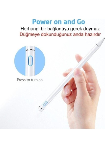 Ipad Iphone Android Uyumlu Pencil Dokunmatik Stylus Kalem