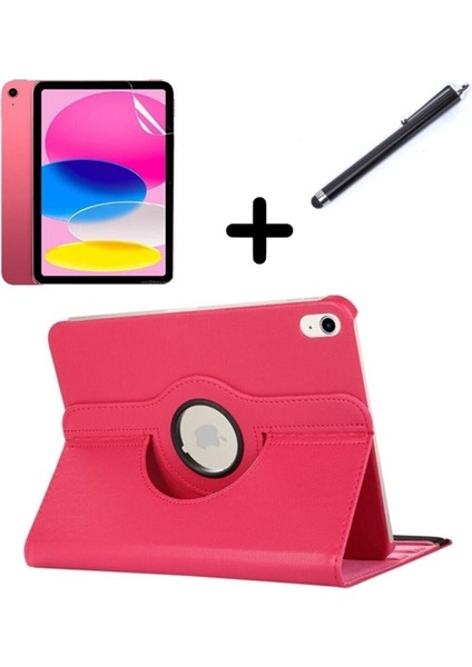Apple Ipad 10. Nesil 10.9 2022 (A2696 A2757 A2777) Uyku Modlu Dönen Tablet Kılıfı Ekran Kalem