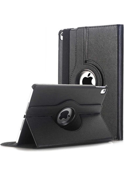 Uyumlu Ipad 9. Nesil 2021 10.2 Inç Tablet Standlı 360° Dönebilen Deri Kılıf Leather Case Tam Uyumlu