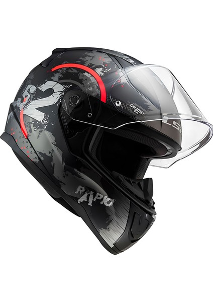 Rapıd 2 Cırcle Mat Siyah-Kırmızı Kask fiyatları