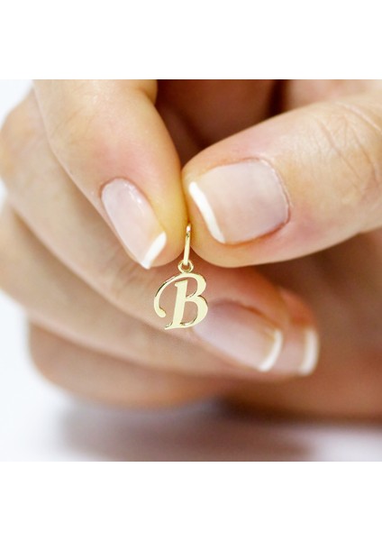 B Harfi Altın Kolye Ucu fiyatları