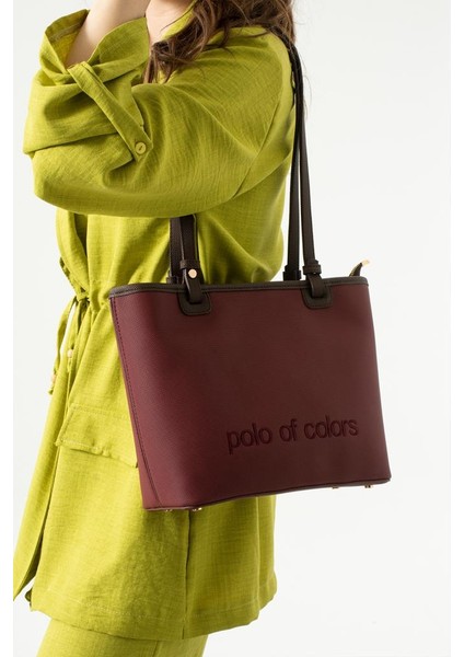 Impolo Ida Lkbordo Kadın Omuz Çantası 38X26 Ebatında